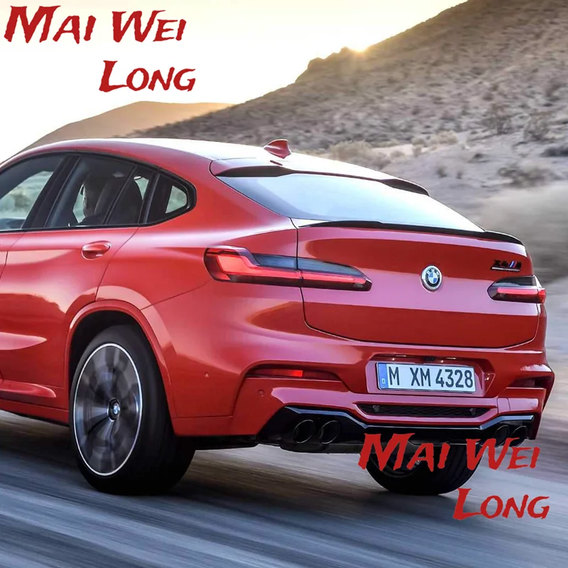 For BMW X4 Spoiler G02 M Performance Style Spoiler of Car Styling ABS Material for X4 Spoiler Primer and Lacquer Trunk Wing