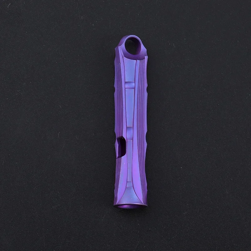 

Portable Titanium Survival Whistle High Decibel Outdoor Metal Whistle