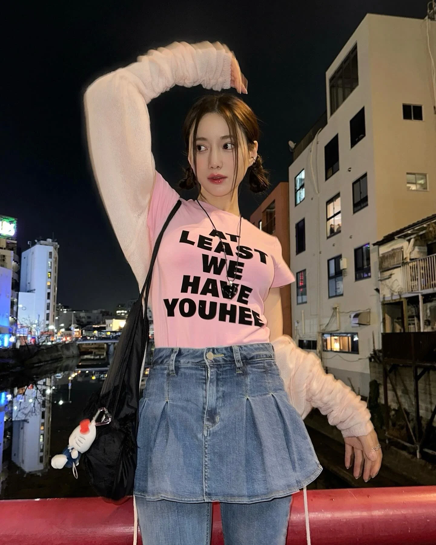 Youhee Sweet Cool ort Sve camiseta Floing con estampado de letras Slim Fit elástico juvenil mezcla de algodón Top de verano para mujer