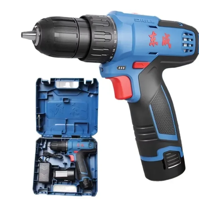Dongcheng rechargeable electric drill DCJZ1601 brushed motor, rechargeable lithium battery, optical head, electric screwdriver,