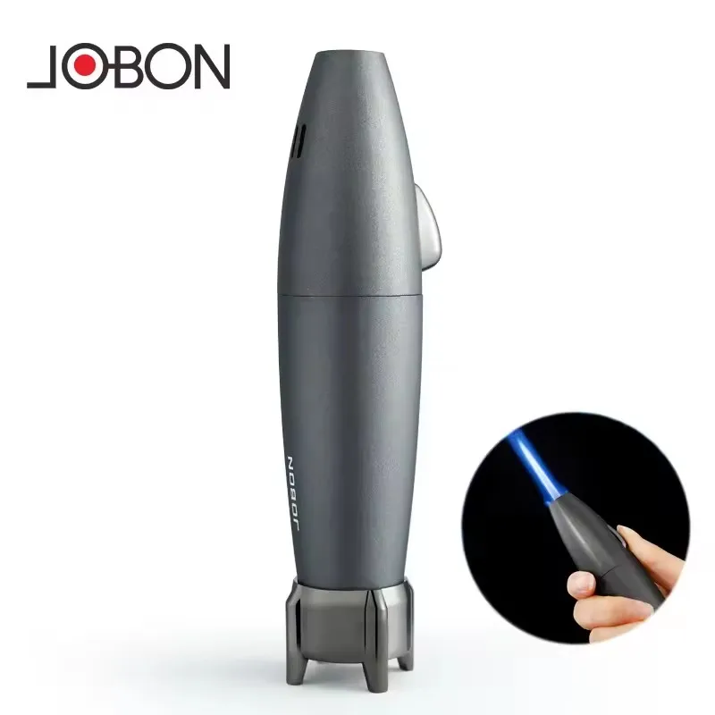 

JOBON Metal Outdoor Windproof Rocket Shape Butane Gas Lighter Strong Blue Flame Torch Jet BBQ Cooking Cigar Lighter Ornaments ﻿