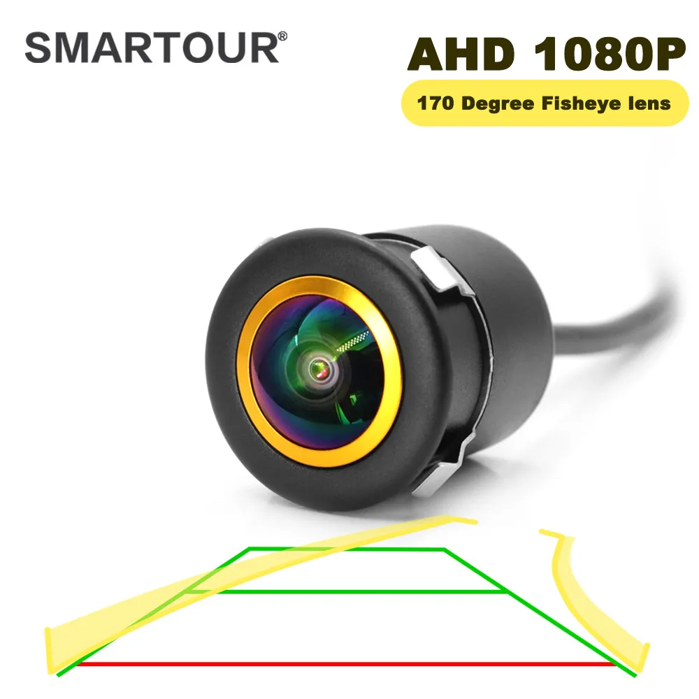Smartour AHD 1080P Uniwersalny noktowizor Dynamiczna trajektoria parkowania HD Samochodowa kamera cofania z widokiem do tyłu