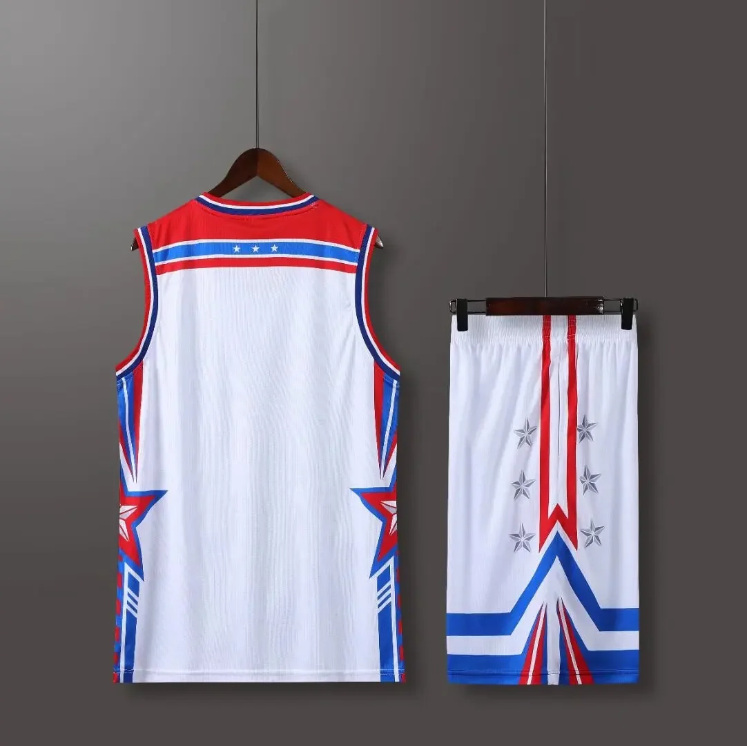 NEW 24 25 Men\'s sports kit Light Fans Basketball Jerseys Men and kids game team Short sleeve uniform training Vest and shorts