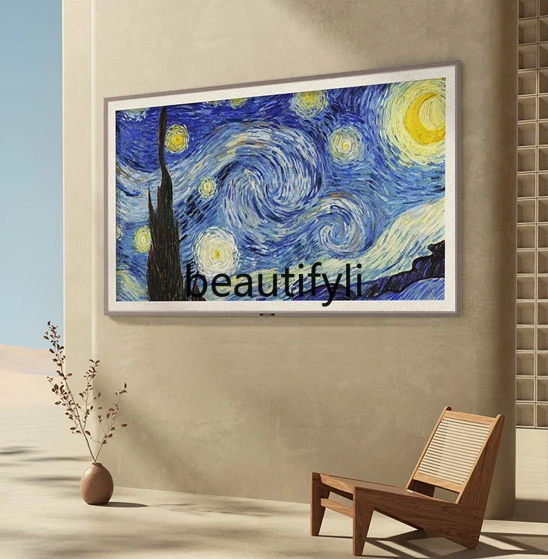 ورق جدران E132 A7D Pro مقاس 85 بوصة MiniLED تلفزيون جداري بدون خياطة مقسم 960 مستوى LCD