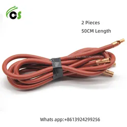 CSBAO(2Pieces)Burner Igniter High Voltage Wire Burner Accessories Ignition High Voltage Line 6.5MM Igniter Cable