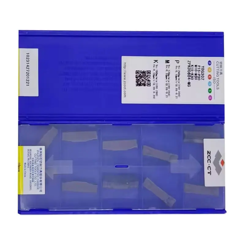 

ZCCCT ZPKD0604-MG grooving insert YBC252 YBG202 YBG302 carbide insert for CNC cutting Tools