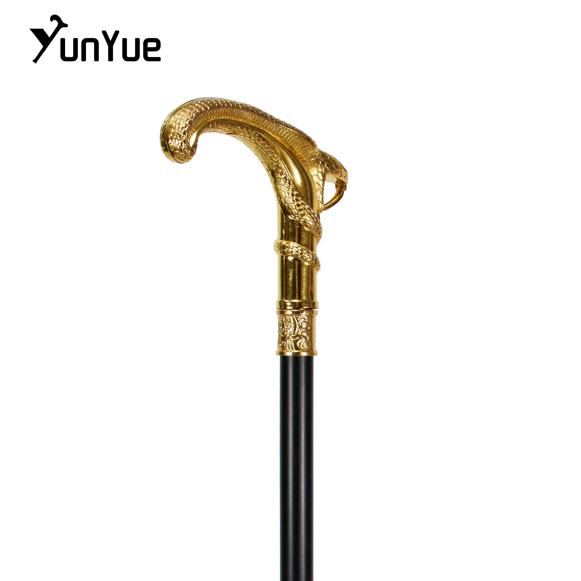 الذهب بيثون موضة حفلة عصا للمشي السادة الزخرفية عصا للمشي Cospaly خمر عصري عصري عصا للمشي Crosier 93 سنتيمتر