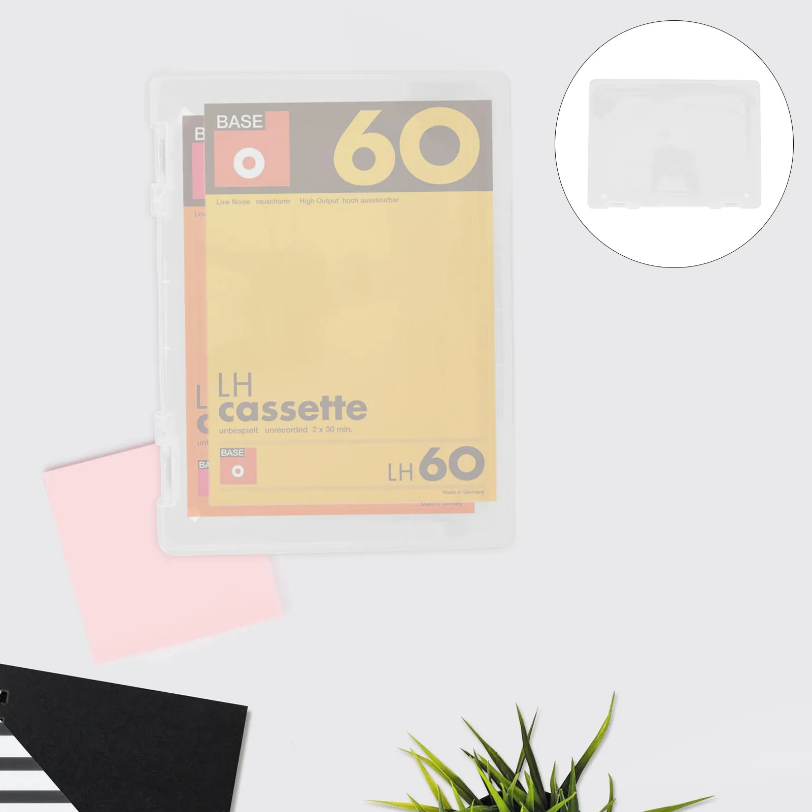 

Household File Box Lightweight Transparent Paper Organizer Multi-Function Document Storage Portable File Accessory