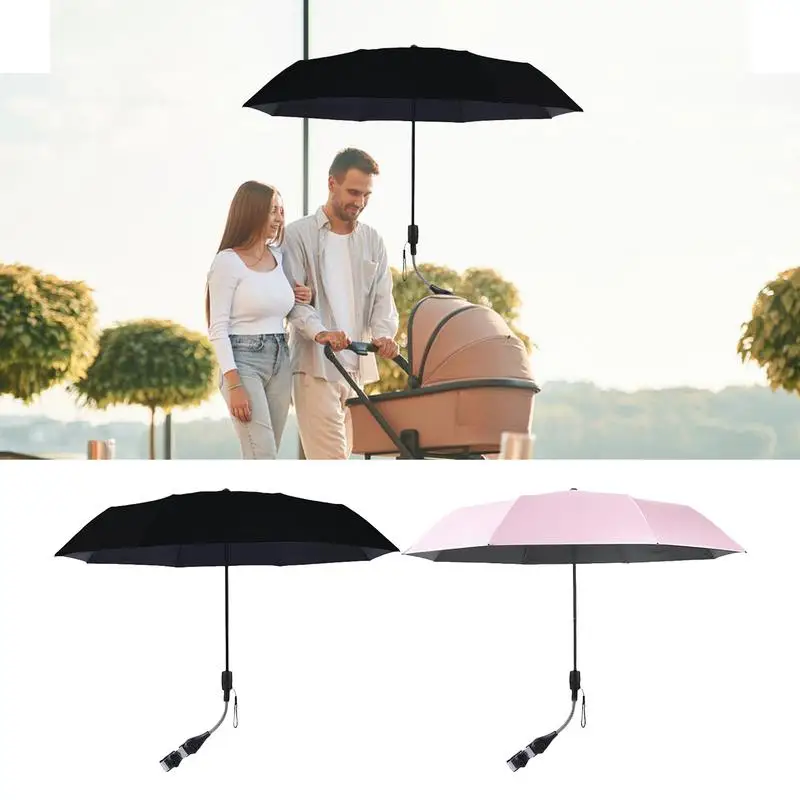 Stroller Umbrella Baby Stroller Sun Protection Parasol Breathable Stable Parasol For Baby Kids Outdoor Beach Wheelchair Use