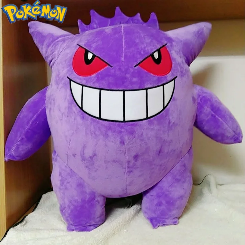 55cm Anime Pokemon Mega Gengar Soft Stuffed Toy Cartoon Plus Pillow Kawayi Dolls Room Decoration For Children Kids Birthday Gift