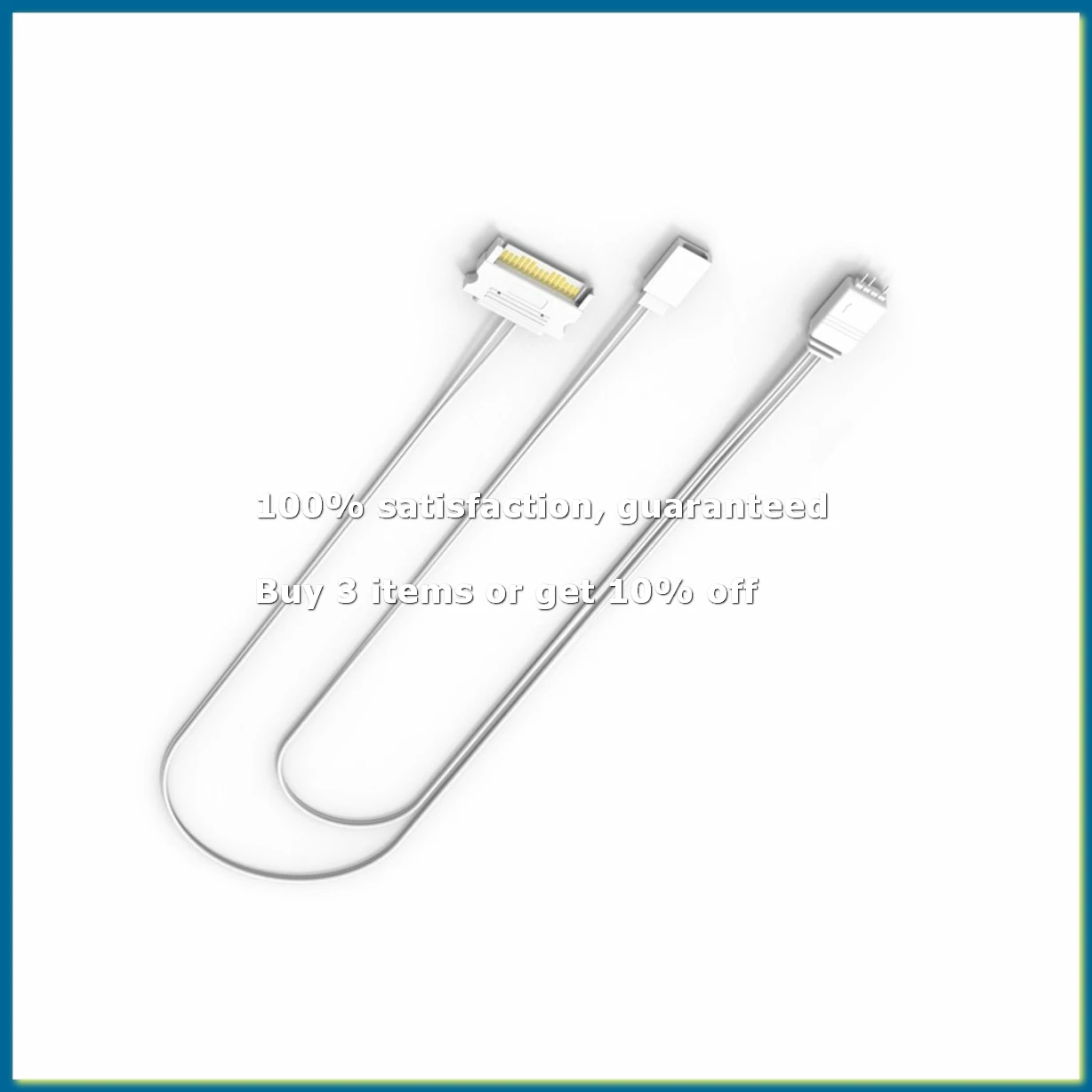 ●Computer ARGB Controller PC Case RESET Control Sata to ARGB Reset Power Cable PC 5V 3Pin Lighting Controller White-A57M