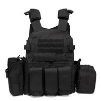 Chaleco táctico militar 6094, armadura corporal, equipo de combate del ejército CS, portador de placa de caza, accesorios Airsoft, bolsa de juego de guerra, chaleco Molle