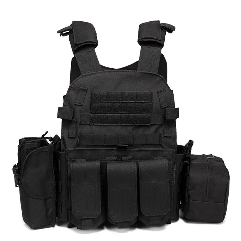 6094 Military Tactical Vest Body Armor Combat Army CS Gear Hunting Plate Carrier Airsoft Accessories Wargame Pouch Molle Vest