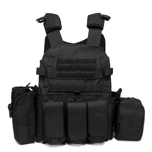 Chaleco táctico militar 6094, armadura corporal, equipo de combate del ejército CS, portador de placa de caza, accesorios Airsoft, bolsa de juego de guerra, chaleco Molle