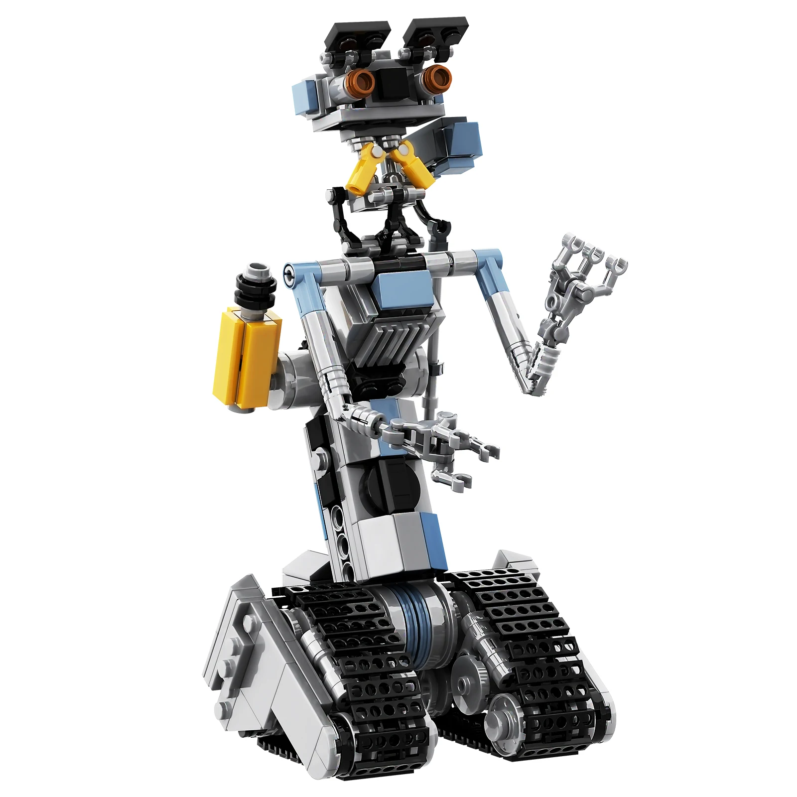 Buildmoc Johnny 5 Bouwstenen Filmfiguren Sci-Fi Komedie Leidt Militaire Robot Johnny Vijf Model Kit Diy Speelgoed Voor Kinderen Cadeau