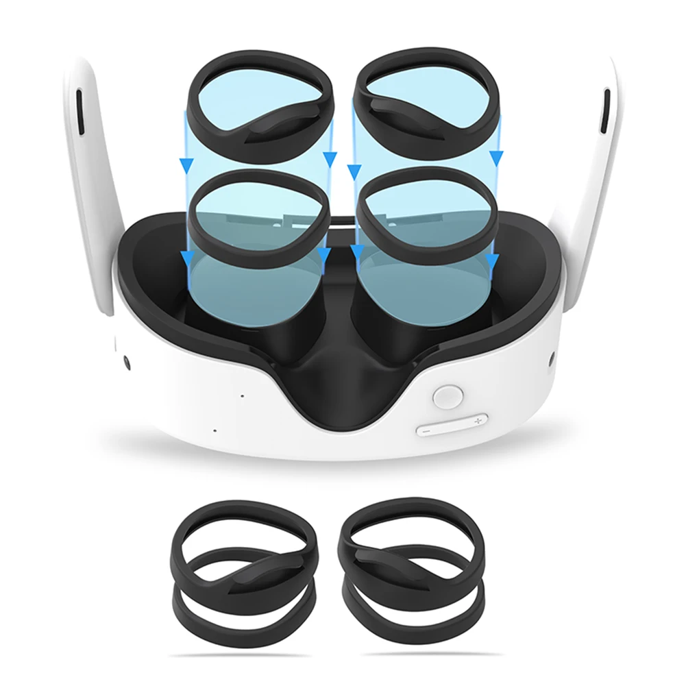 طقم حماية العدسات إطار نظارات الواقع الافتراضي فاصل عدسات الواقع الافتراضي إطار عدسات فاصل وفاصل لـ Meta Quest 3S #4