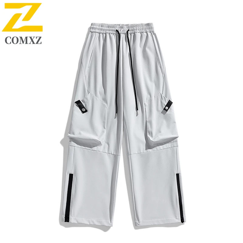 EIAO Men Softshell Work Pants Spring Summer Waterproof American Style Outdoor Camping Fishing Windproof Quick-Dry Casual Trouser