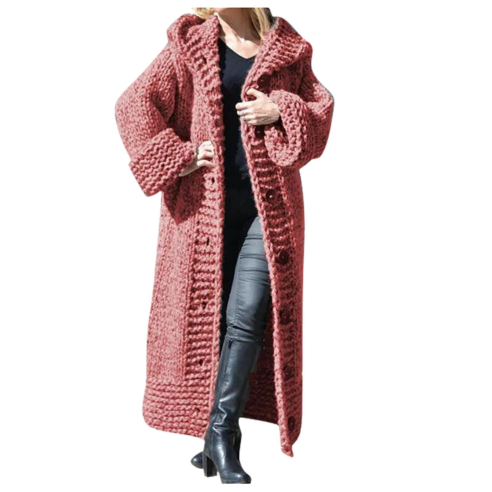 Hollow Out Women Sweater Spring and Autumn Cardigan Coats Casual Solid Knitted Cardigan Loose Clothes Women Oversized Cardigan