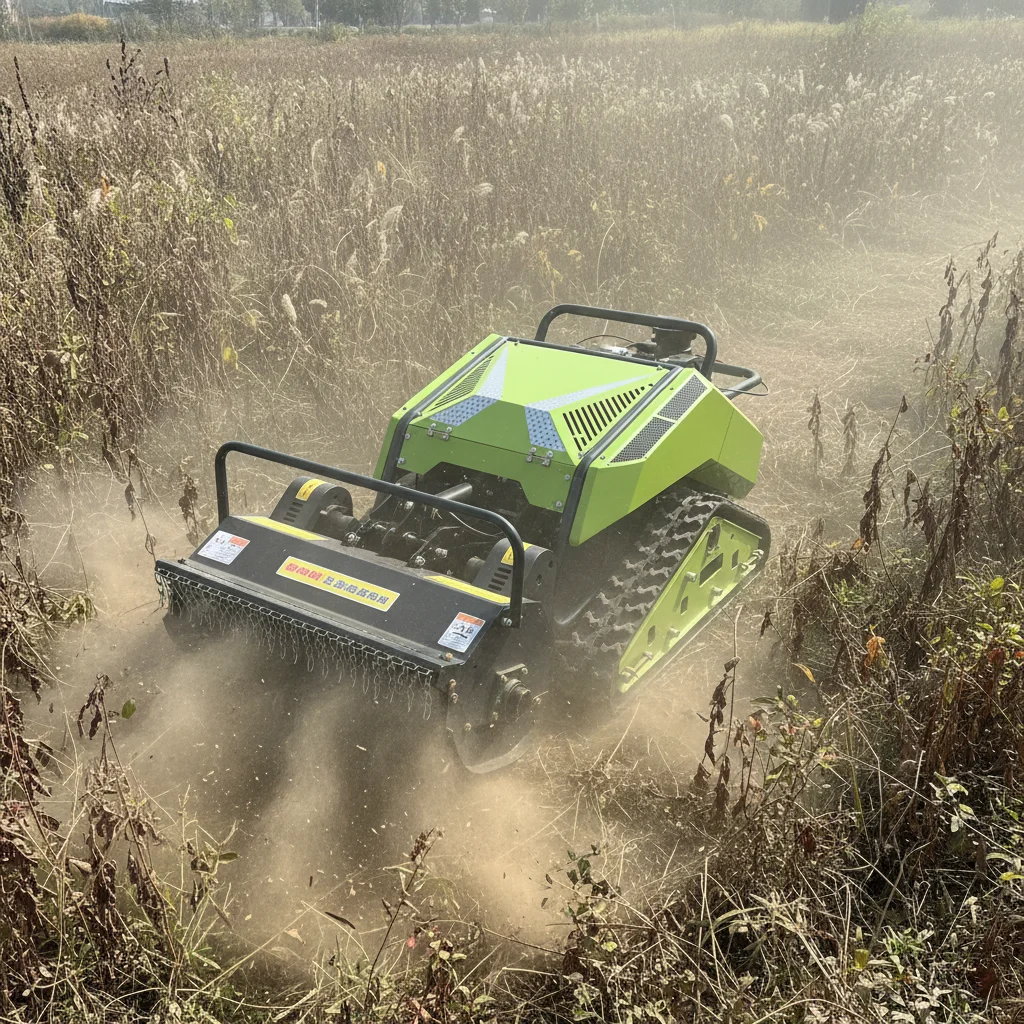 

Водонепроницаемая газонокосилка с дистанционным управлением для работы в дождливую погоду