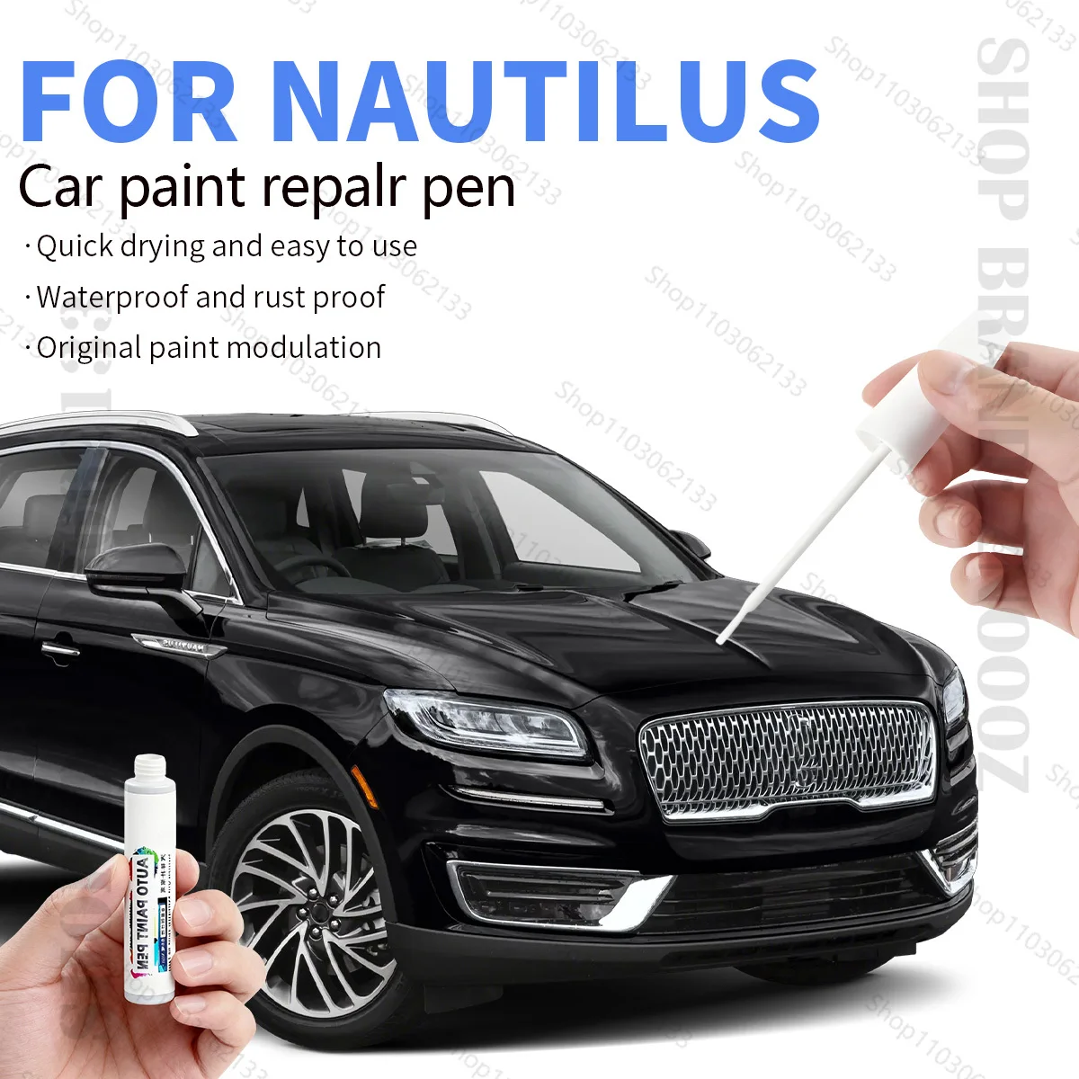Paint Repair Pen Touch Up Scratch Remover DIY Auto Accessories Black White Red Blue Silver For 2019-2025 Lincoln Nautilus CD6