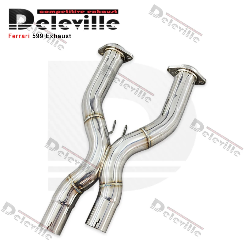 Yooking Sports Car Refitting High-performance Exhaust System For Ferrari 599GTB/GTO 304 Stainless Steel Downpipe Suitable
