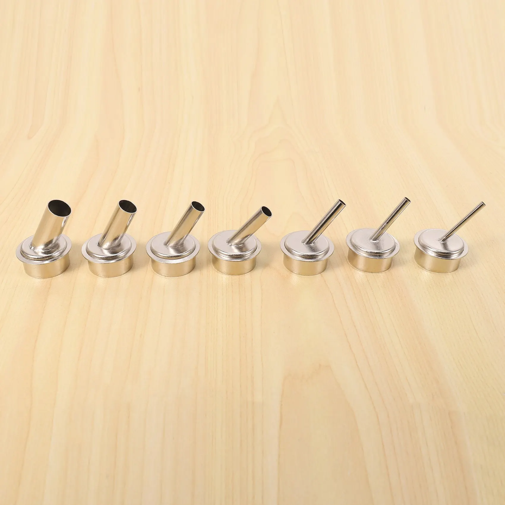 AT16 7Pcs 45 Degree Bent Curved Heat Nozzle 2.5/3/4/6/7/9/12mm Hot Air Nozzles for QUICK 861DW Soldering Station view 6