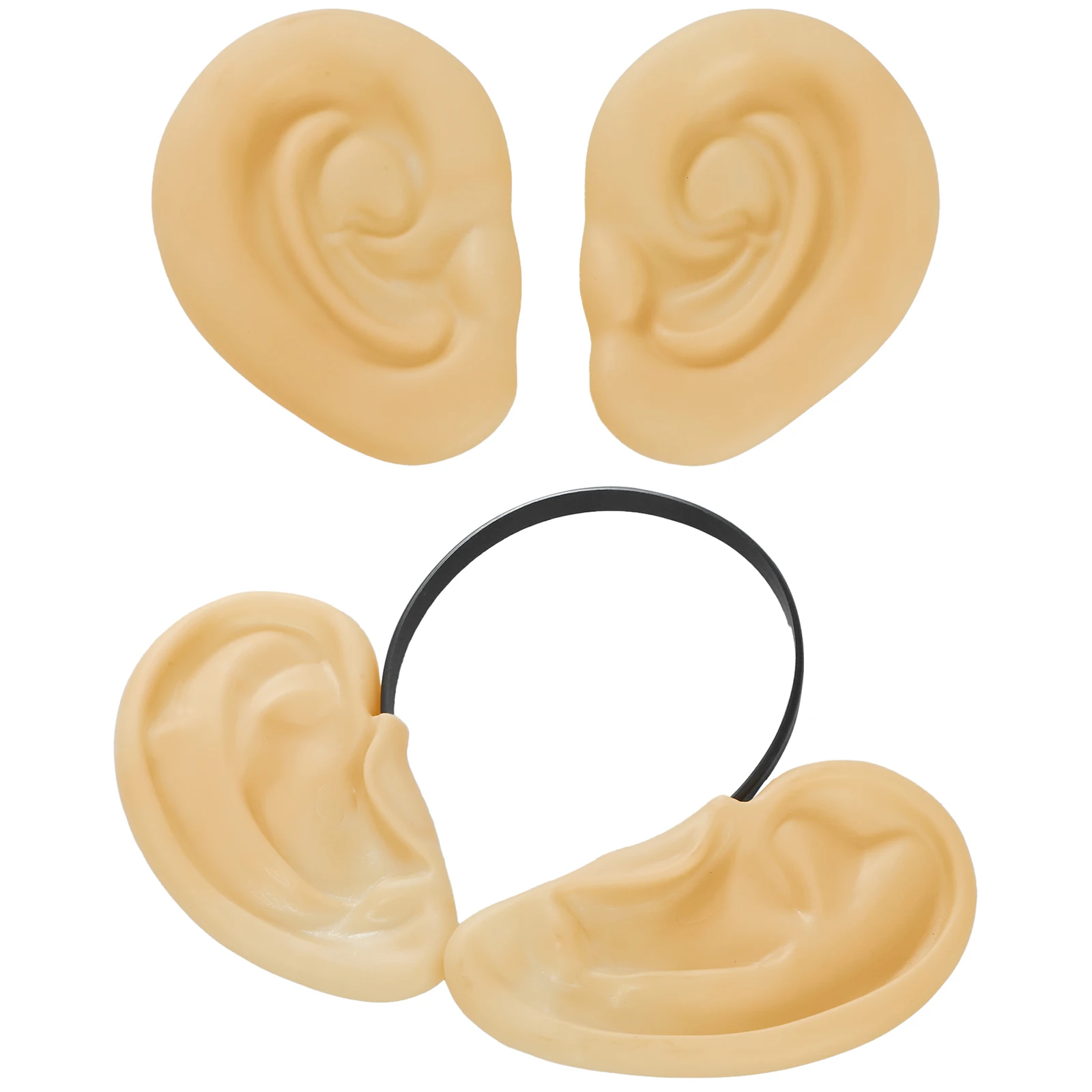 

Adult Realistic Fake Ears Headband Funny Big Ears Costume False Ears Clown Halloween Prank Headwear for Cosplay Photography Prop