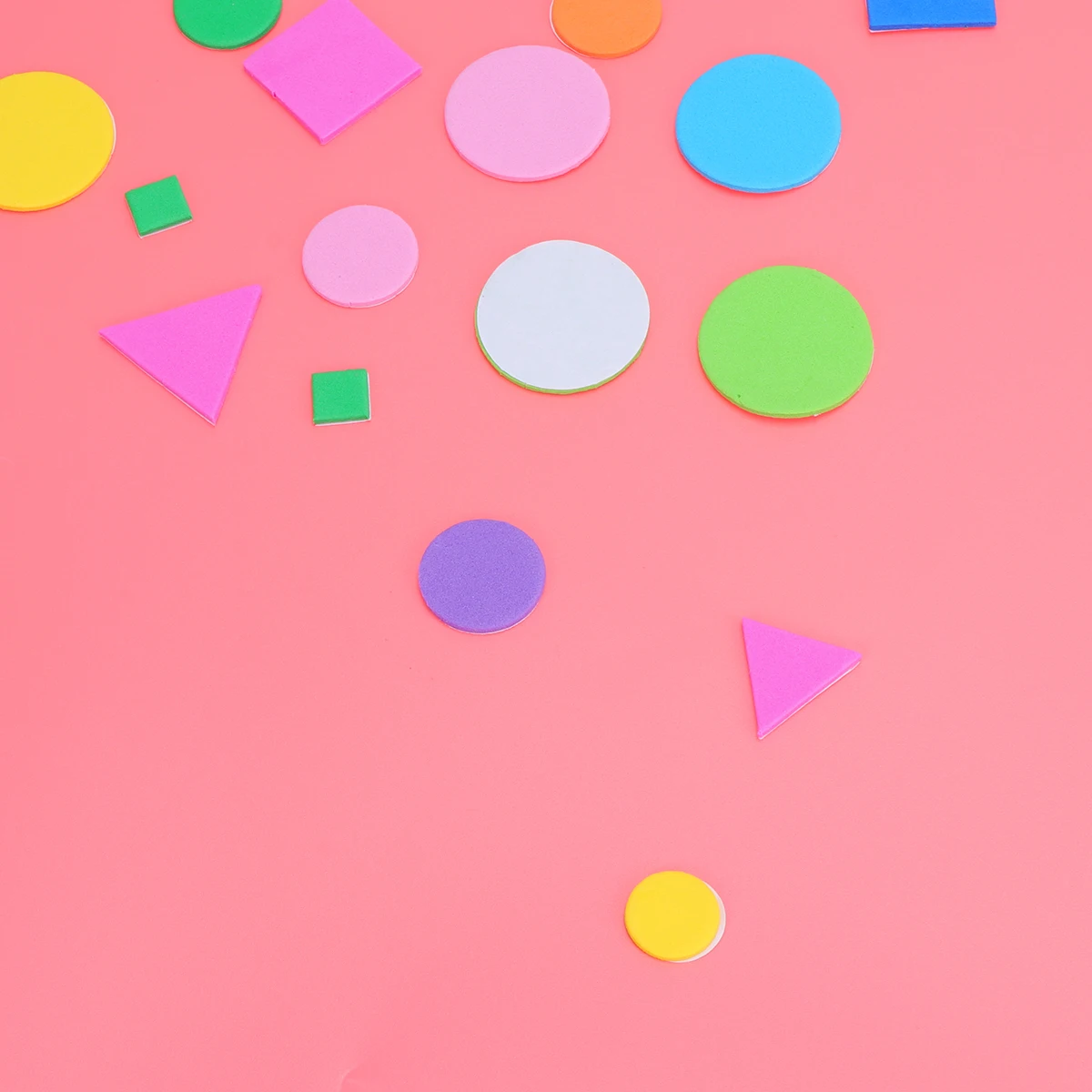 1000Pcs Colorful Foam Geometric Figures Stickers Eva Soft Safe DIY Craft Scrapbook Cards Decoration Learning Shapes