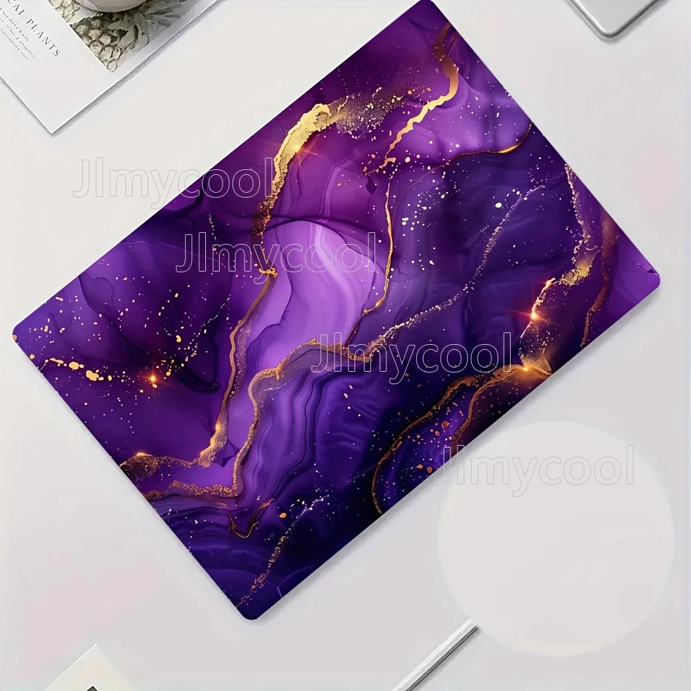 2 Laptop Stickers Purple Marble Universal Protective Film Scratch-resistant Self-adhesive Easy To Tear Without Leaving