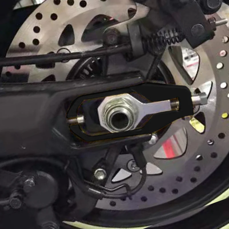 For TMAX560 TECHMAX TMAX530 DX SX 12-26 Motorcycle CNC Rear Wheel Chain Axle Blocks Adjusters Spool Tensioners tmax