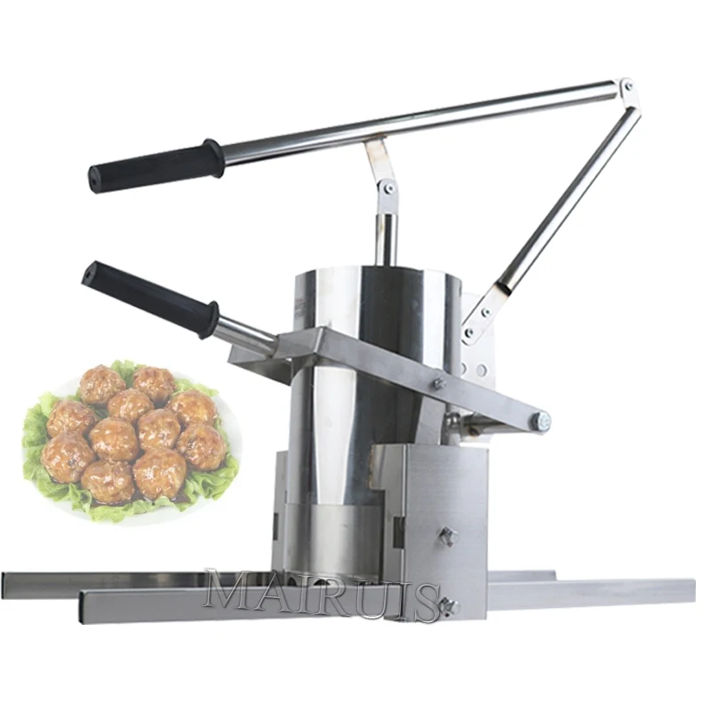 Manual Meatball Machine Commercial Household Fish Meatball Shrimp Ball Forming Machine Stainless Steel Meatball Maker