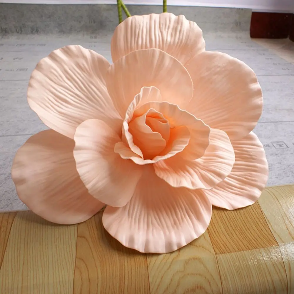 30CM Giant PE Foam Rose Simulation Flowers Branch Wedding Backdrop Decoration Peony Garden Wall Road Cited Stage Party Supply