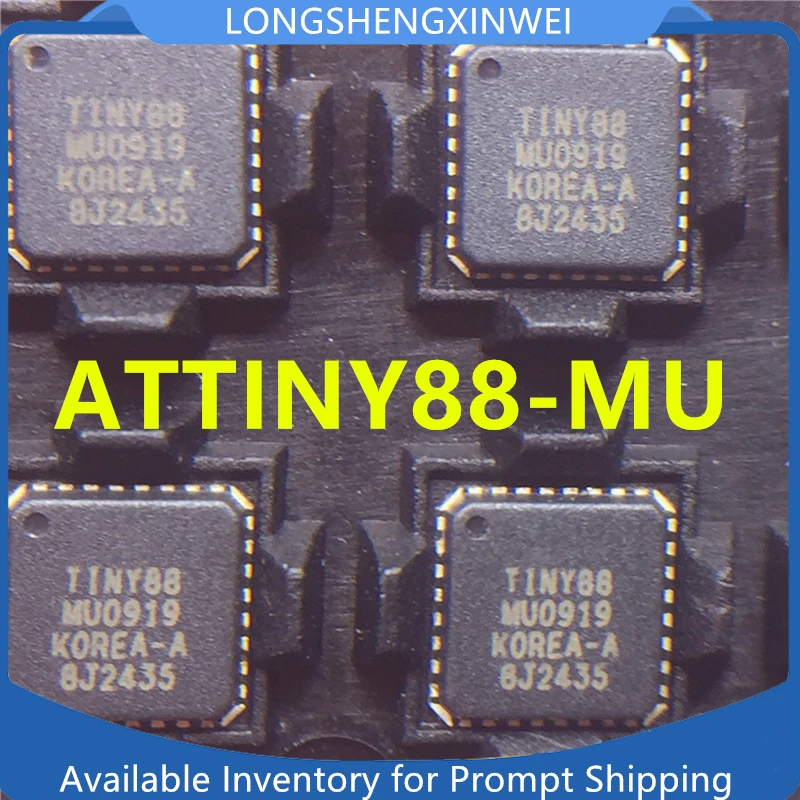 1PCS New Original ATTINY88-MU QFN-32 Screen Printed TINY88 8 Bit MCU IC