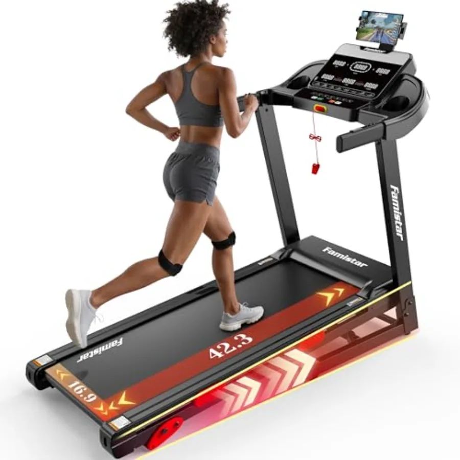 

Беговая дорожка-платформа с ручным наклоном 6%, складная, для дома, с широким полотном 17 дюймов, бесщеточный двигатель 3.5 л.с., скорость до 9 миль/ч, нагрузка до 350 фунтов.