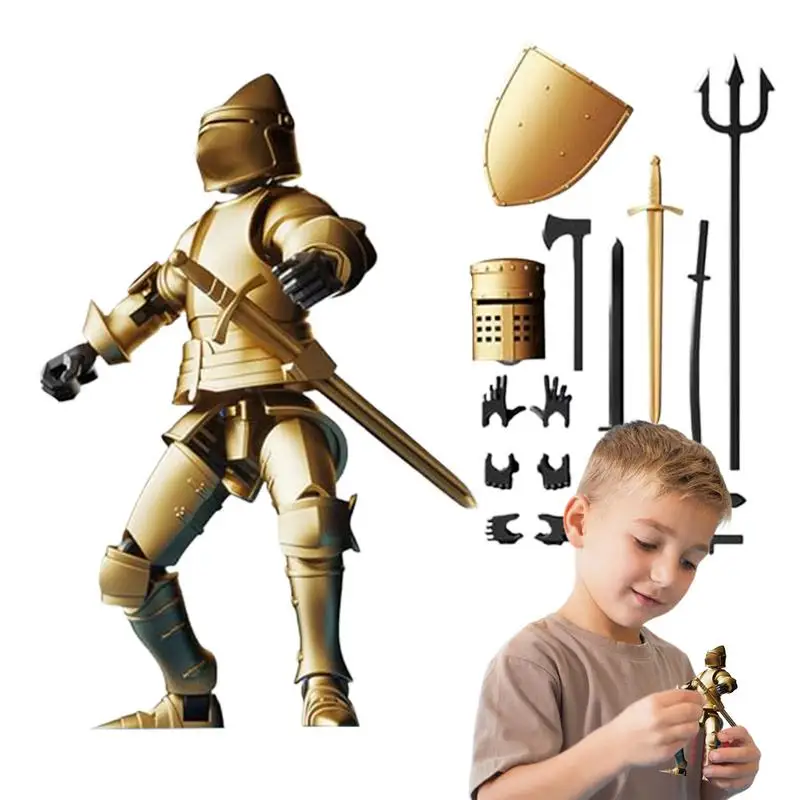 Dummy 13 Medieval Knight Action Figure Set Creative Poseable Action Figures Fully Articulated Action Figures For Desk