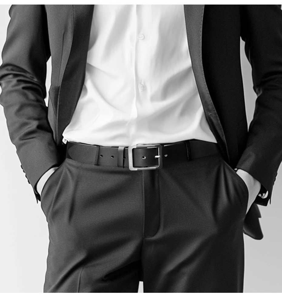Maikun Gürtel Herren Vintage Dornschließen-Gürtel Business Casual Trend Neuer Vielseitiger Outdoor Stylischer Gürtel für Männer – Detail 8