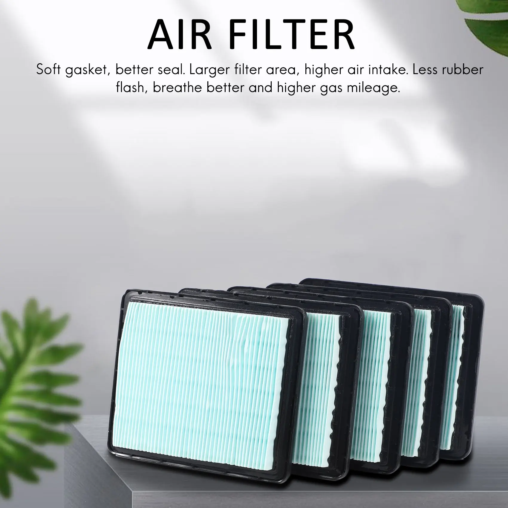 5 Pack 17211-Zl8-023 Air Filter, Compatible for Honda Gcv160 Gcv190,For Husqvarna 7021P, Premium Lawn Mower Air Cleaner