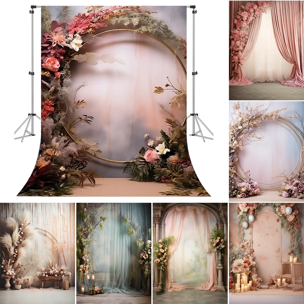 

Beenle Photography Background Floral Adult Maternity Art Portrait Photo Backdrop Newborn Shower Birthday Decor Photo Studio