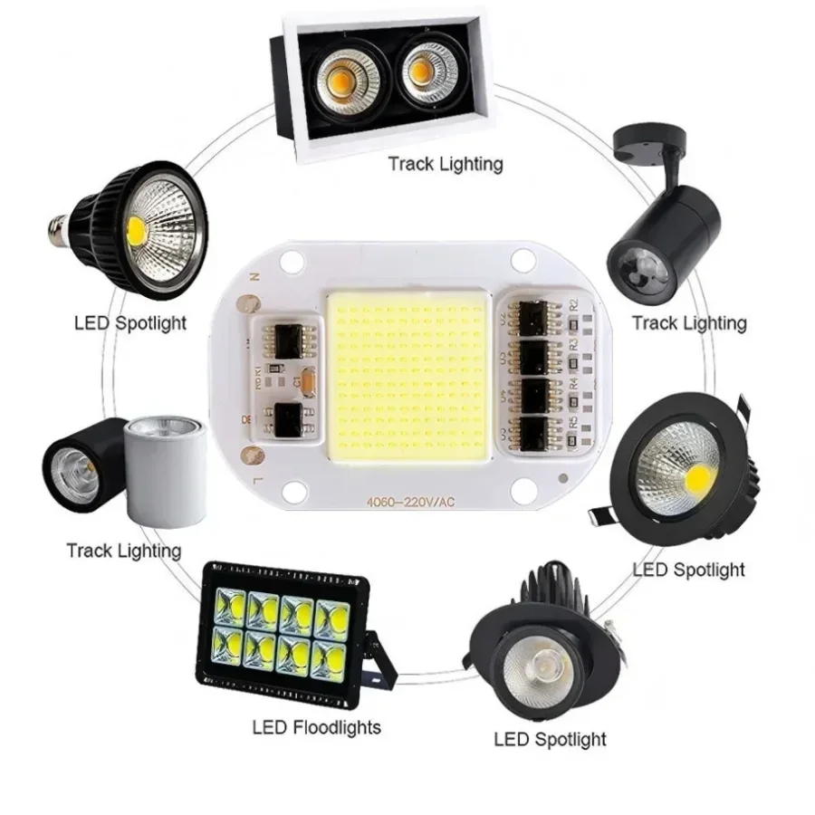 50W AC220V LED COB Chip 50W Light Source No Need Driver for LED Lamp Beads Flood Light Spotlight Lamp High Brightness Chip image 5