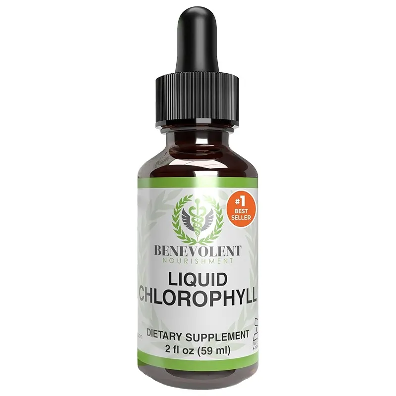 

Chlorophyll Liquid Drops - Energy Boost, Immune&Digestion Support, Vegan