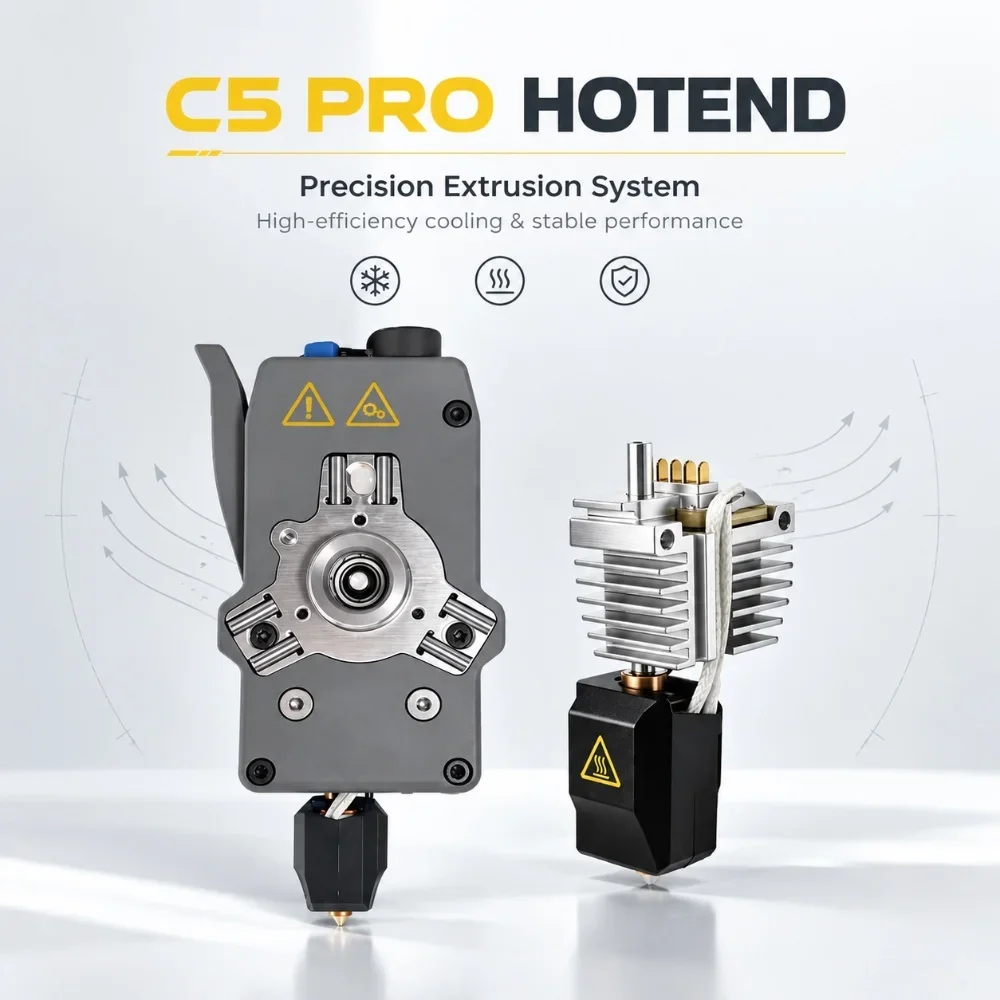 Original Flashforge Extruder For Creator 5 and Creator 5 Pro Extruder 0.4mm For Flashforge 3D Printer Part Accessories