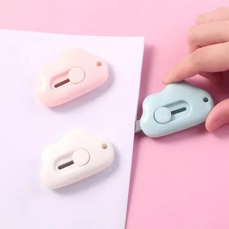 Mini Cloud Kawaii Utility Knife Portable Unpack Express Paper Cutter Student School Office Stationery Cutting Supplies