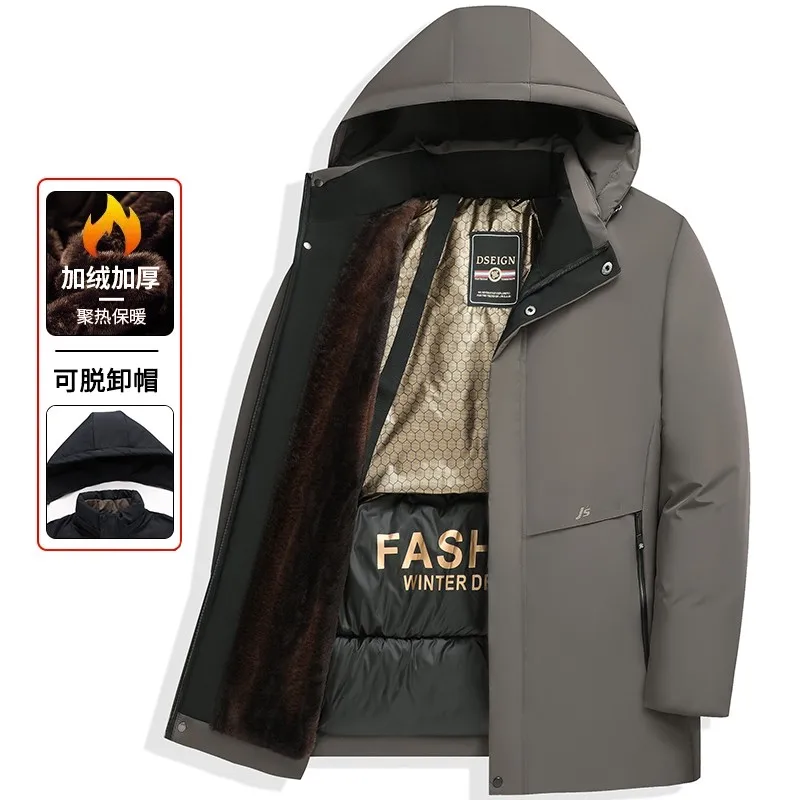 

Outdoor Jet Ski Snow Warm Parkas Jacket Coat Men Outwear Fleece Liner Casual Thick Warm Parka Men Winter New