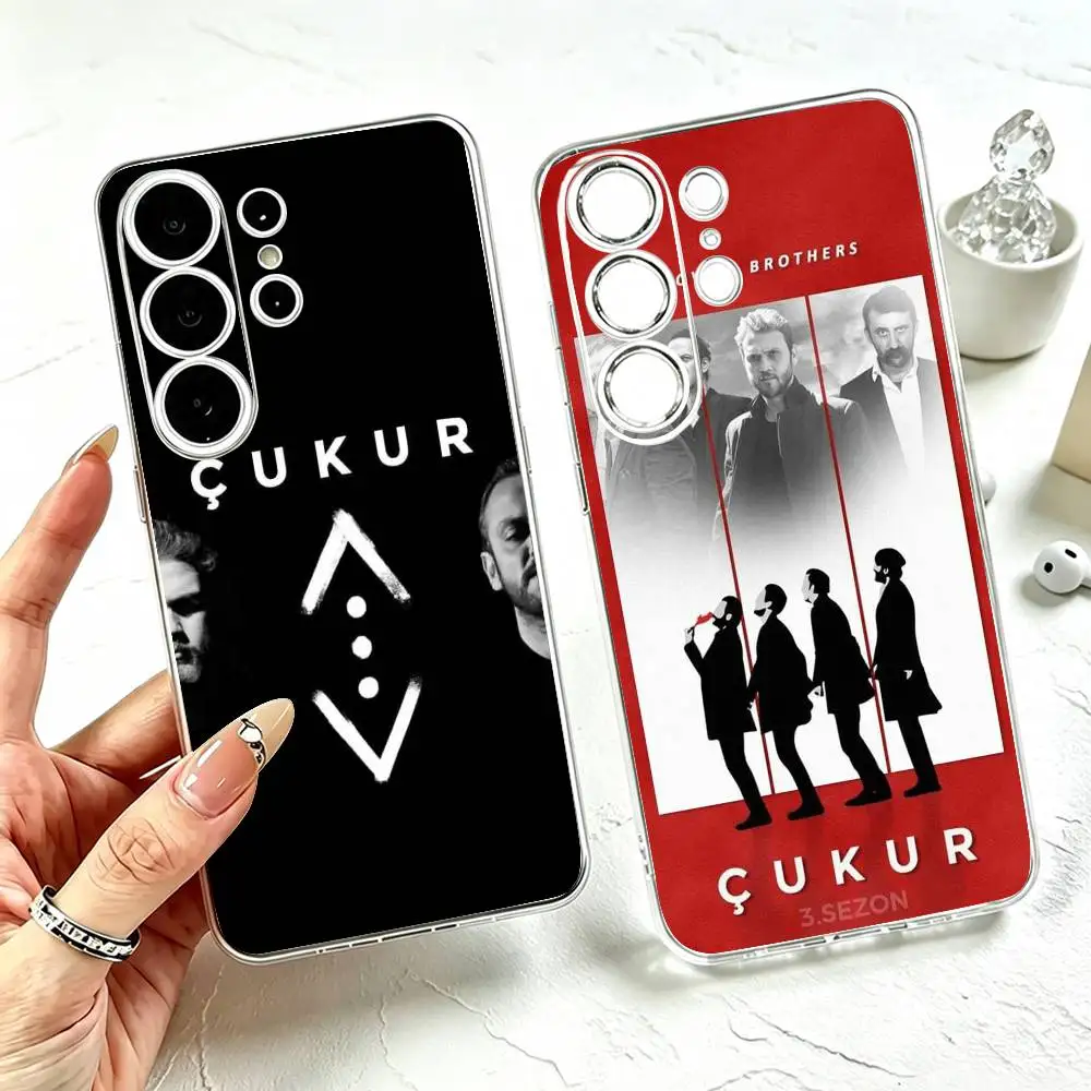 The P-Pit C-Cukur  Phone Case For Samsung S25,S24,S21,S22,S23,S30,Ultra,S20,Plus,Fe Transparent Cover