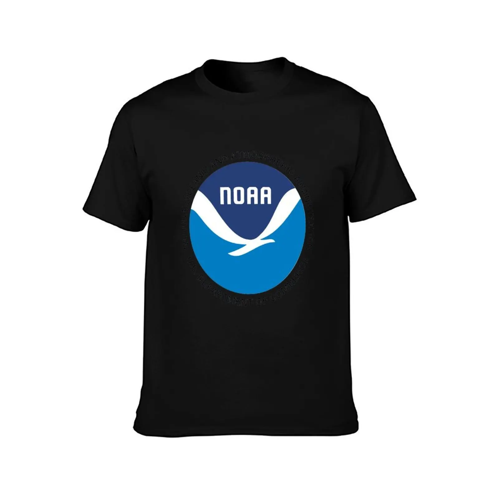 National Oceanic and Atmospheric Administration Logo T-Shirt, Summer Casual Cotton Tee, Oversized Streetwear Tops, 100% Cotton