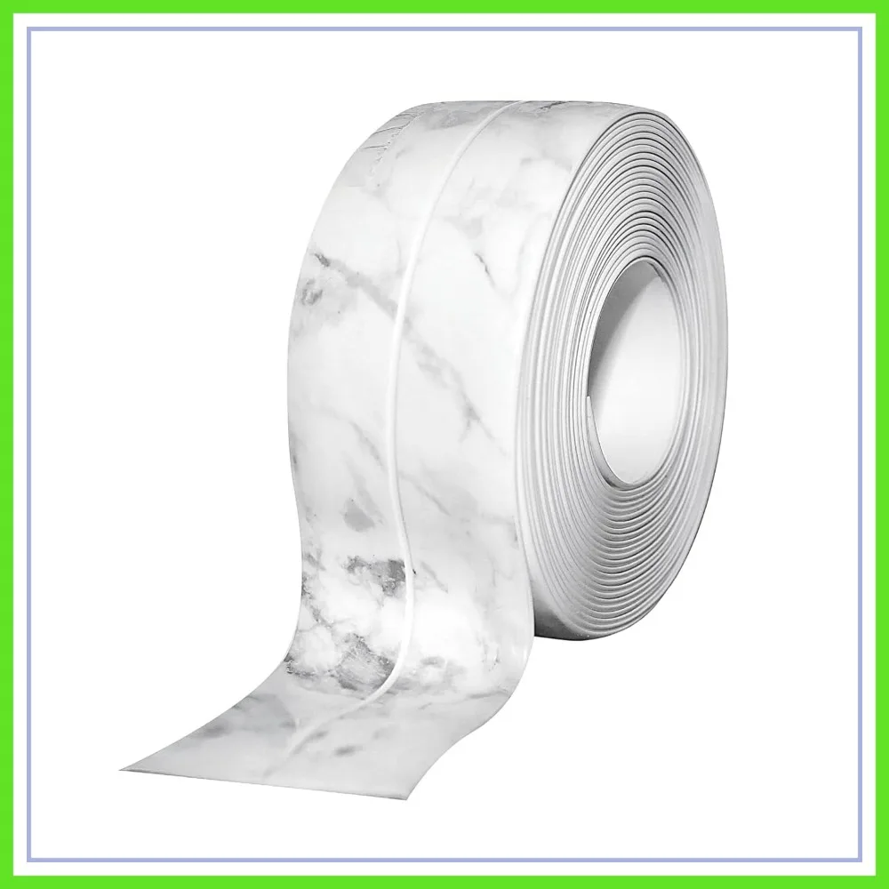 

1.5" x 10.5' Waterproof Caulking Tape, Self-Adhesive Acrylic Sealant for Kitchen Sink, Toilet, Bathtub (Marble)