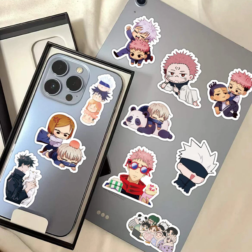 10/30/60pcs Cute Cartoon Jujutsu Kaisen Stickers Anime Graffiti Decals for Kid Toy DIY Motorcycle Luggage Phone Car Cool Sticker