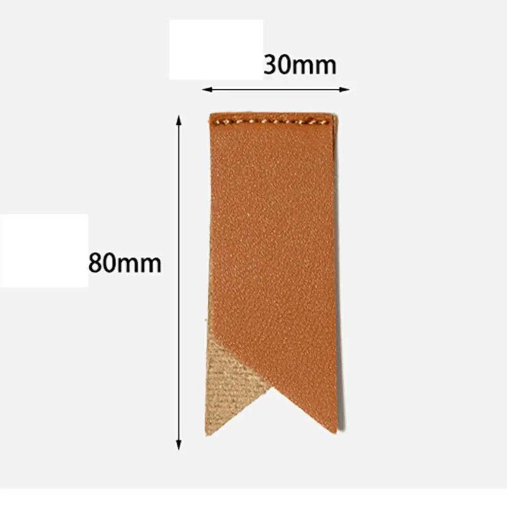 Solid Color Bookmark High Quality Handmade PU Leather Pagination Mark Book Clip Students Gift Book Protector Pagination Mark
