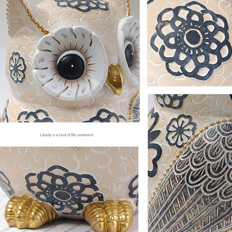 

Whimsical Owl Sculpture Decor - Unique Home Accent Piece & Perfect Gift for Animal Lovers