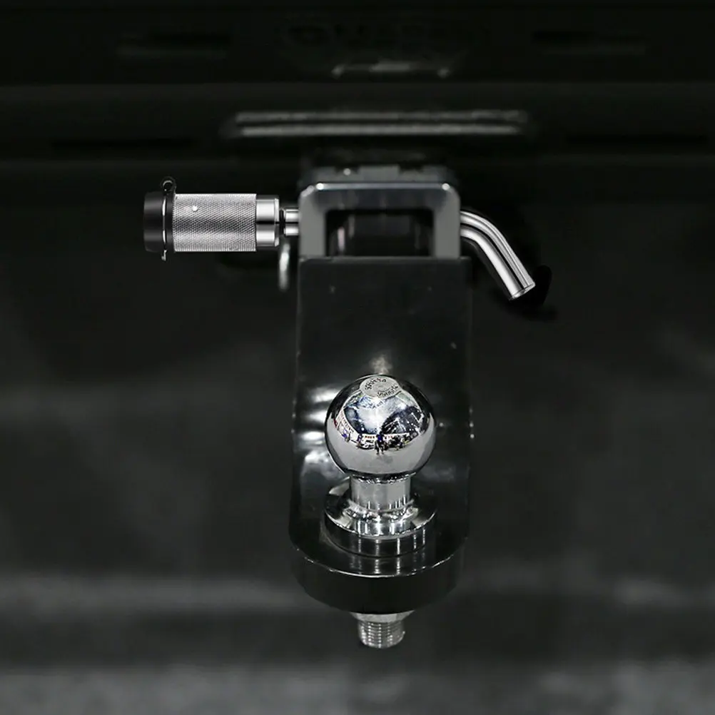 Elbow Style Trailer Hitch Receiver Lock Heavy Duty All Steel Construction Bolt Cutter Proof Waterproof Keyhole for Rainy